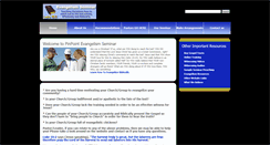 Desktop Screenshot of evangelismseminar.com