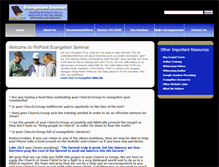 Tablet Screenshot of evangelismseminar.com